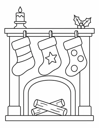 Stockings on a Mantel