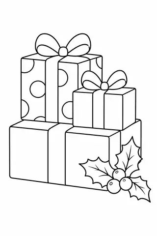 Wrapped Christmas Gifts