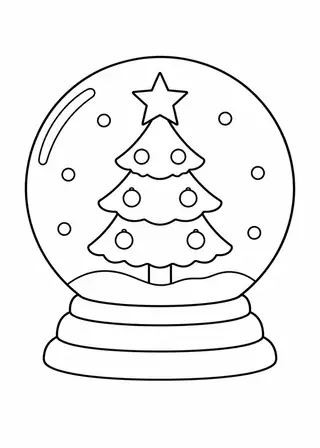 Snow Globe with a Tree