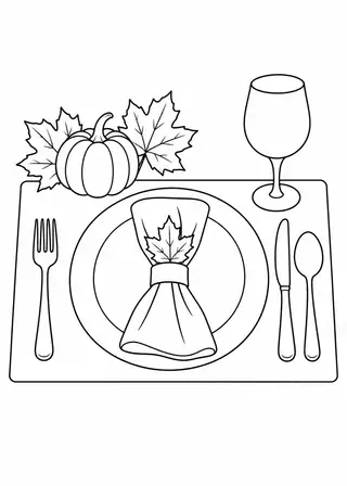 Thanksgiving Table Setting