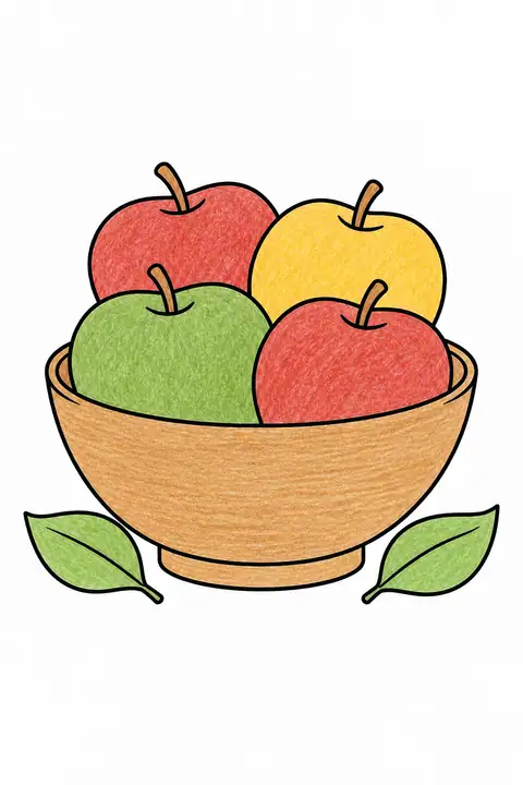Autumn Orchard Apples color example