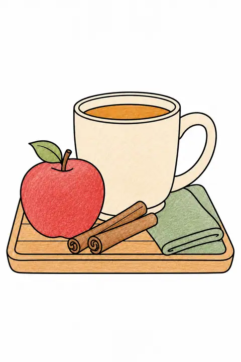 Warm Cider and Cinnamon color example