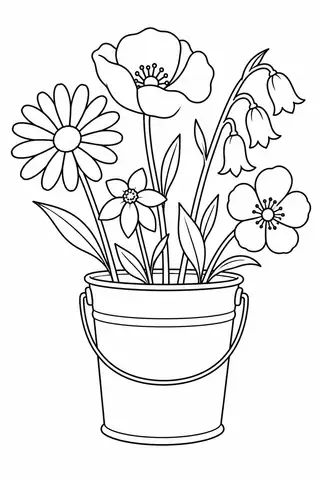 Wildflowers in a Bucket