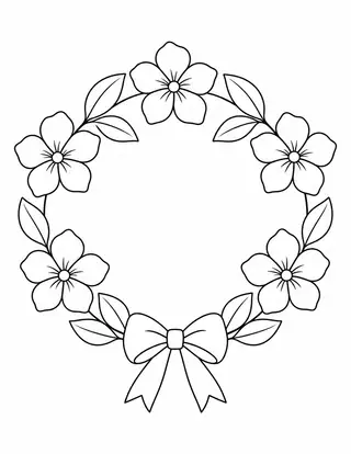 Simple Floral Wreath
