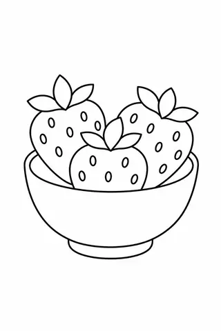 Strawberries in a Bowl