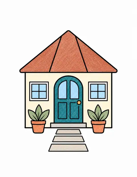 Cottage Front Door color example