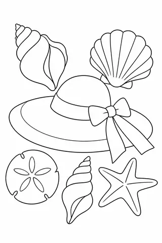 Seashells and a Sun Hat