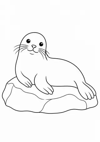 Seal Resting on a Rock