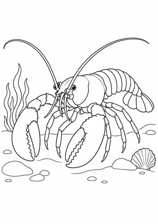 Lobster on the Seabed