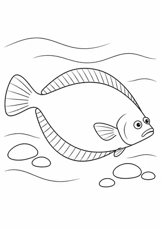 Flounder in Shallow Water