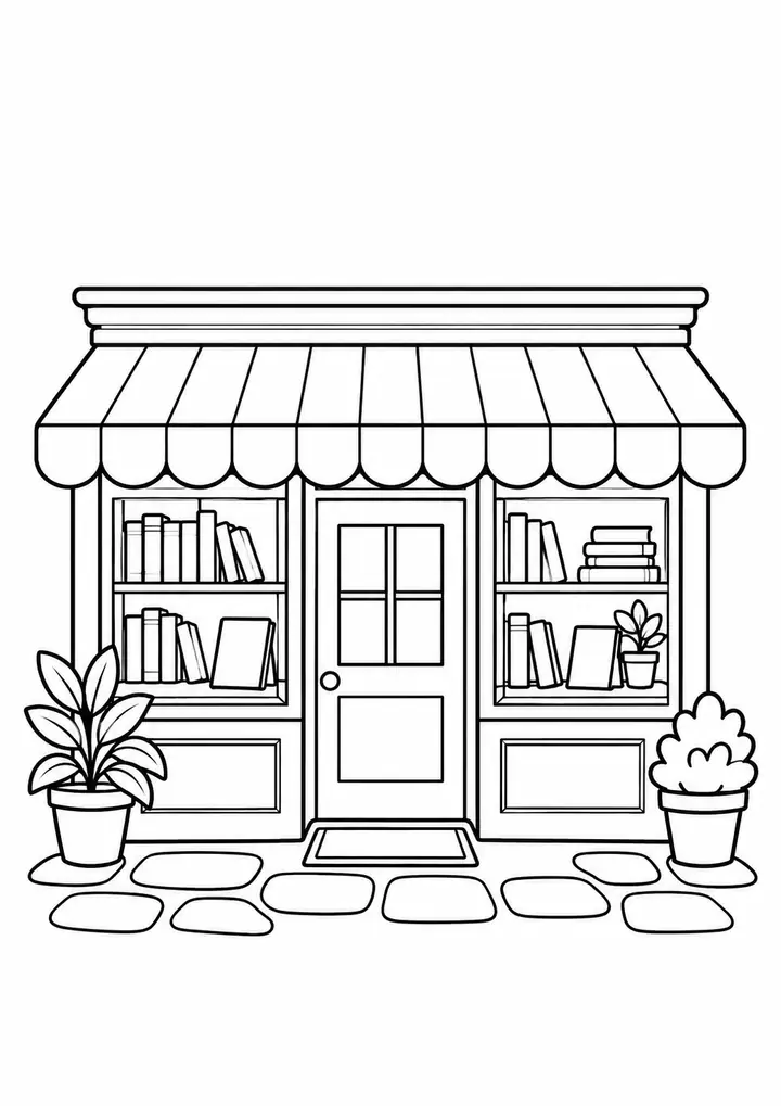 Small Bookshop Front line art