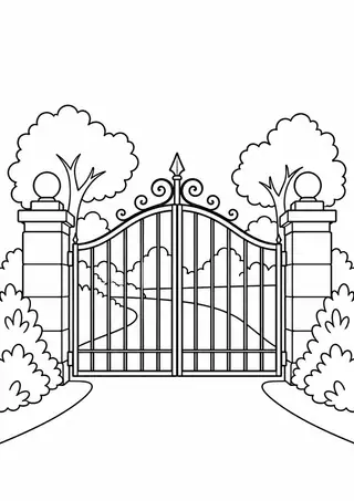 Gate at a City Park