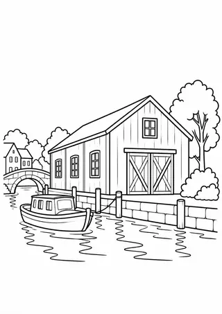 Warehouse beside a Canal