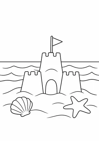 Small Sandcastle beside the Sea