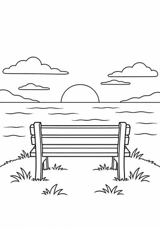 Bench Facing the Horizon