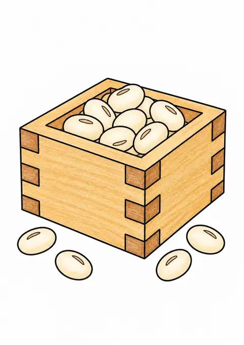 Setsubun Bean Box color example