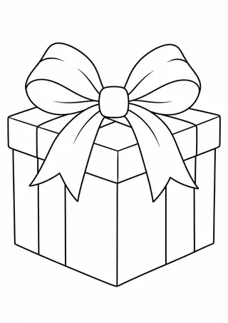 Wrapped Gift with a Ribbon