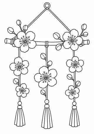 Celebration Garland with Plum Blossoms