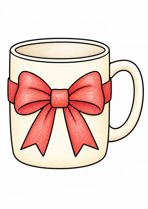 Father's Day Mug with a Ribbon color example