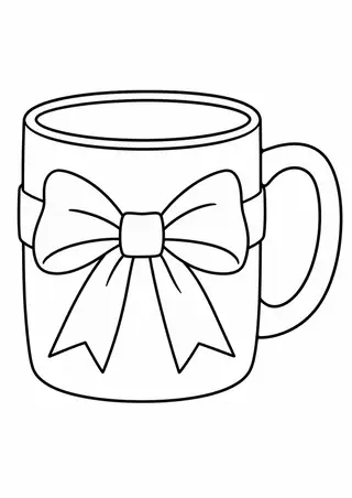 Father's Day Mug with a Ribbon