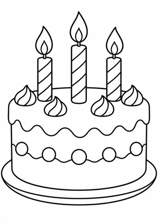 Birthday Cake with Candles