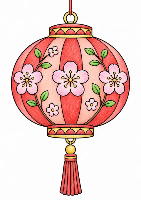 Garden Lantern for a Festival color example