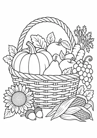 Harvest Basket of Produce