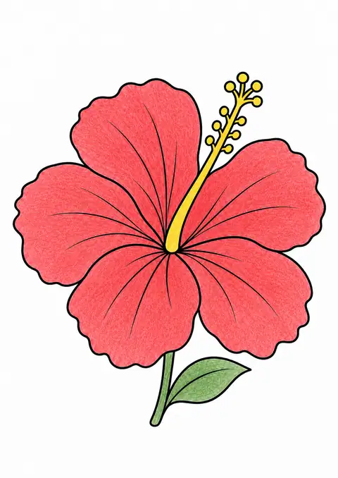 Hibiscus Bloom color example