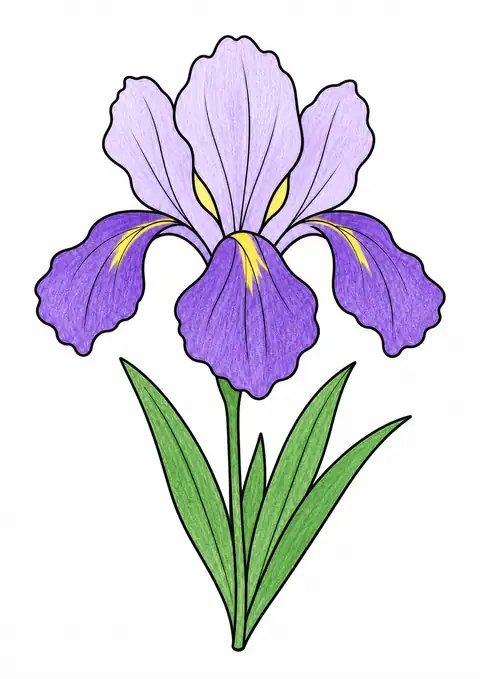 Iris Bloom color example