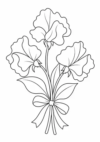 Sweet Pea Bouquet