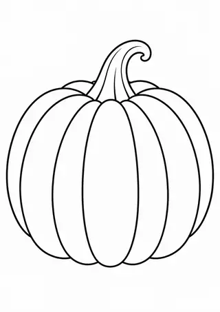 Whole Pumpkin with a Stem