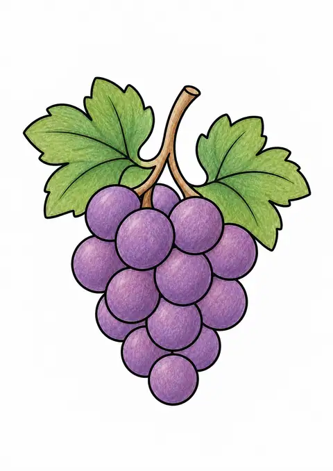 Bunch of Grapes color example