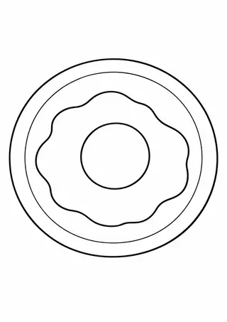 Fried Egg on a Plate