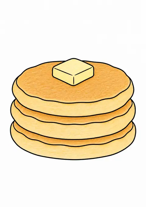 Stack of Pancakes color example