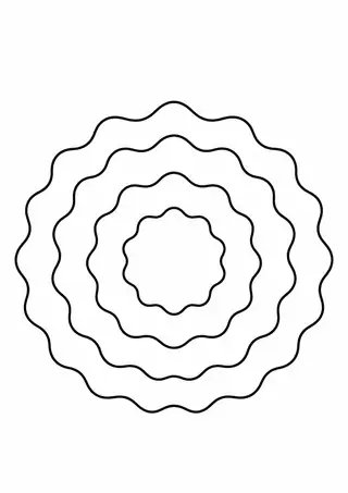 Broad Wavy Rings