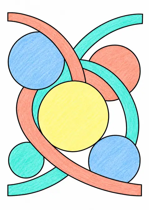 Circles with Broad Arcs color example