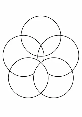 Overlapping Large Circles