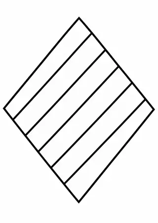 Diamond of Wide Stripes