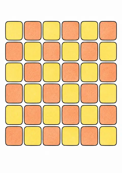Rounded Checkerboard color example