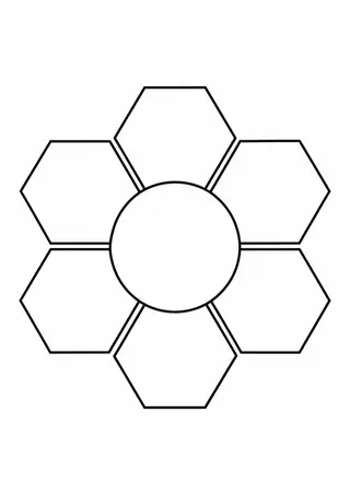Hexagons around a Circle