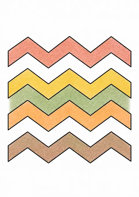 Wide Chevron Pattern color example