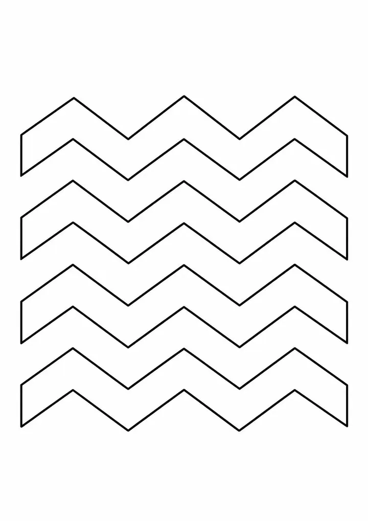Wide Chevron Pattern line art