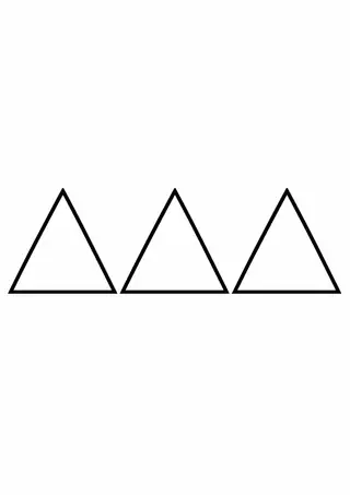 Row of Large Triangles