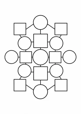 Alternating Squares and Circles
