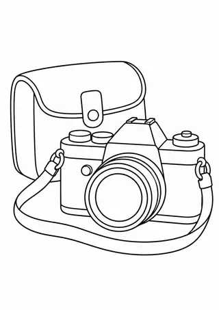 Vintage Camera with Case
