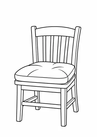 Cushion on a Wooden Chair
