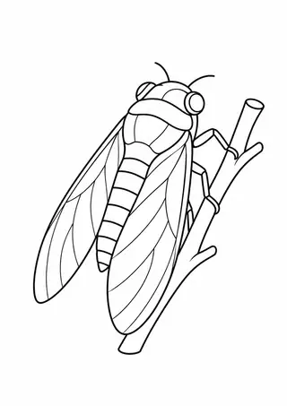 Cicada on a Twig