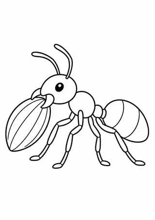 Ant Carrying a Seed