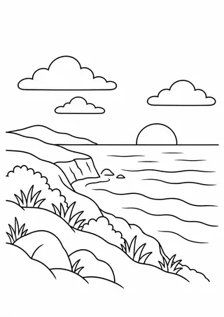 Hill Overlooking the Sea