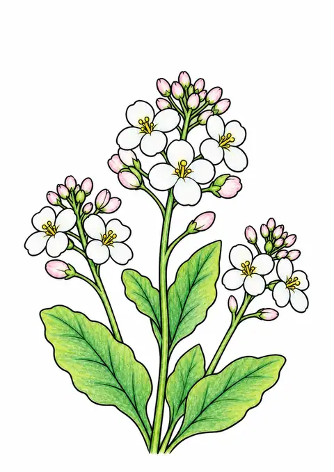 Rapeseed Flowers in Spring color example